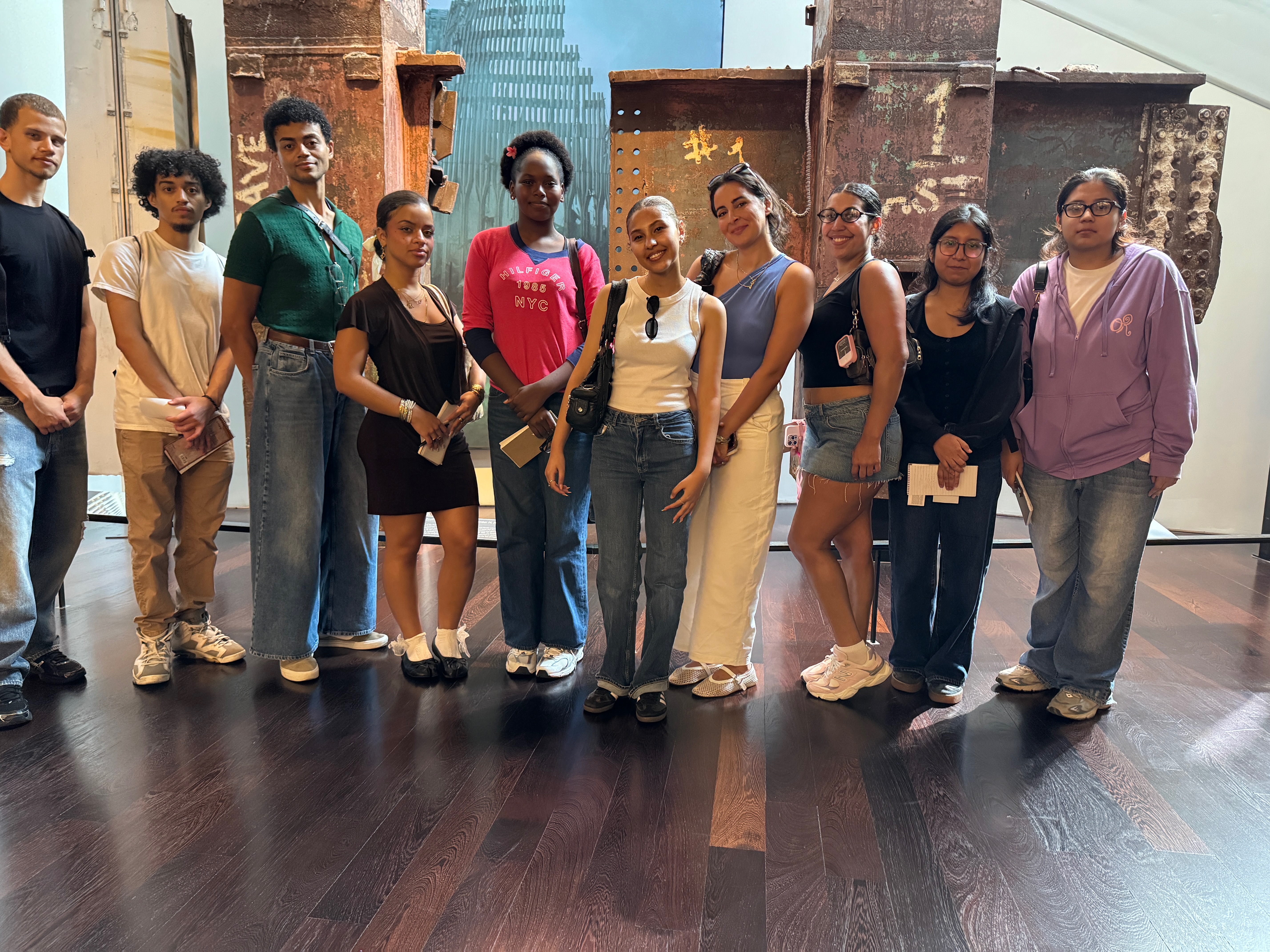 CCNY Introduction to Journalism class at 9/11 Memorial Museum.