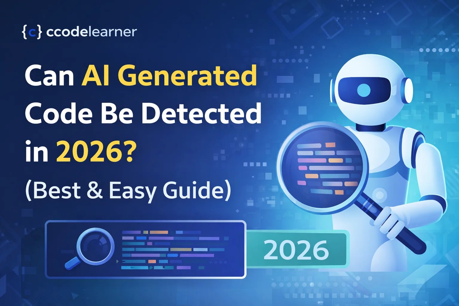 Can AI generated code be detected in 2026 using an AI code detector tool