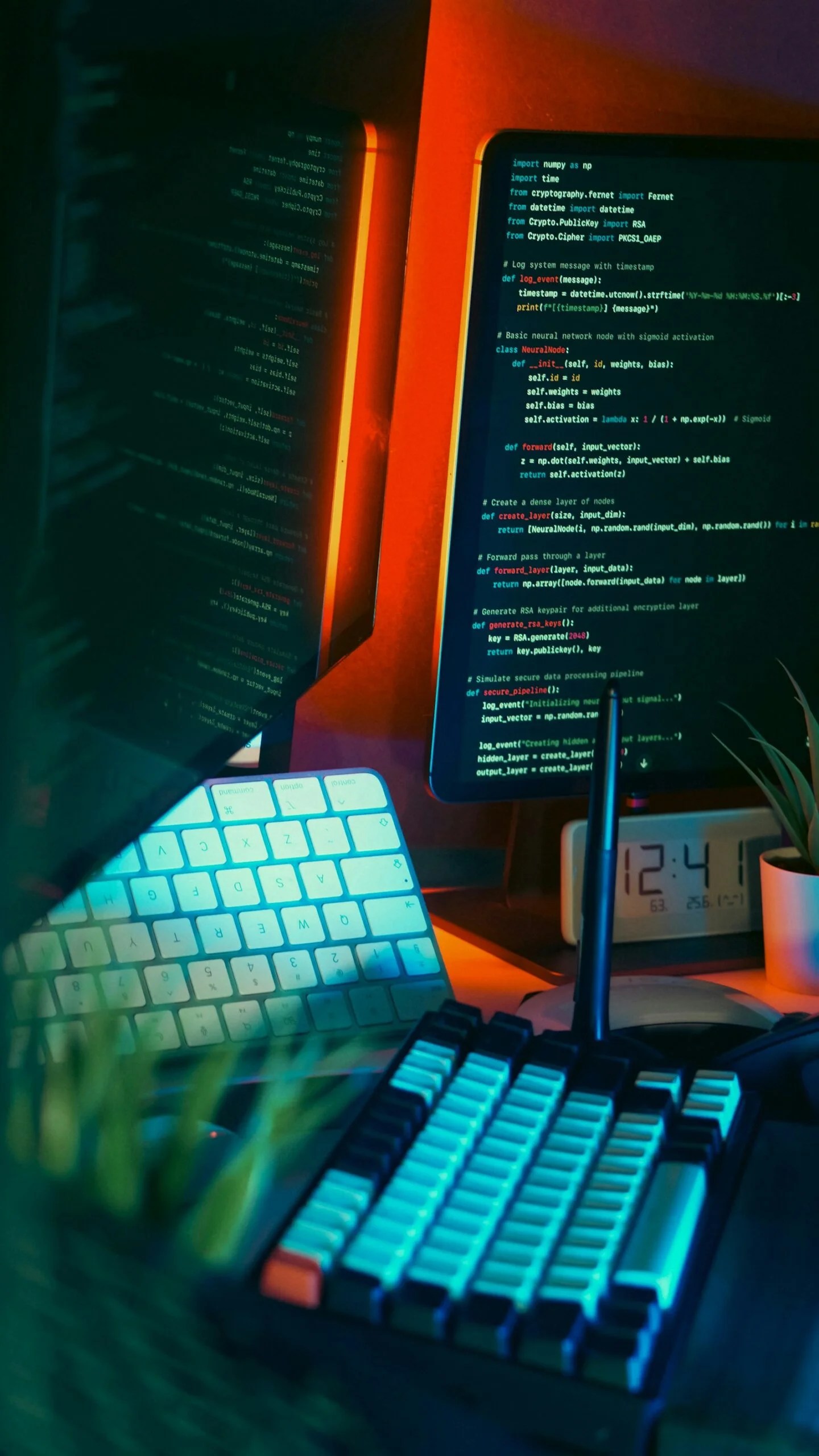 Developer workspace used to prepare for Plaid interview questions