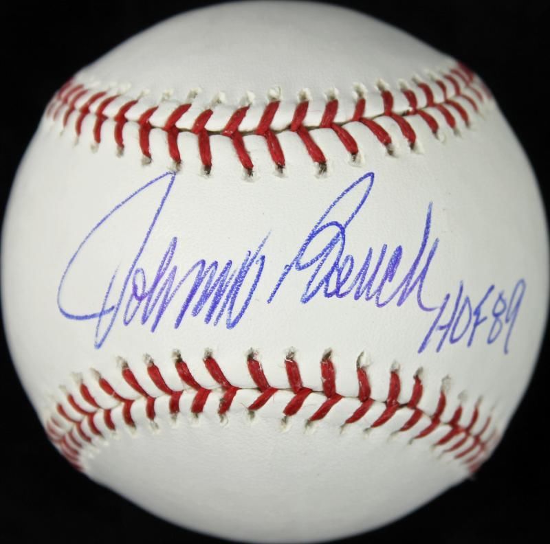 Man, i'd be terrified to get a handshake from johnny bench (although i suppose i could ask . Johnny Bench Card and Memorabilia Guide