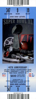 This was a week six matchup with the bears visiting the cardinals in phoenix, arizona. Super Bowl Tickets History, List, Image Gallery