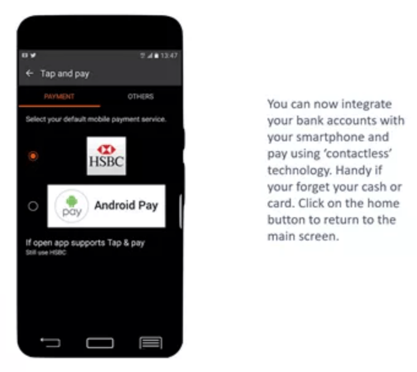 Extensions of the original smartphone simulator to include online banking