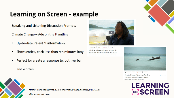 Image showing a slide from dissemination event