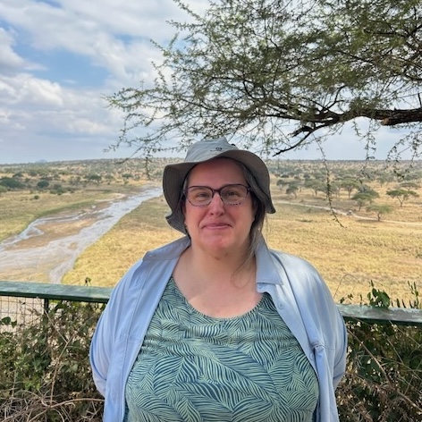 Marcie with Savannah in background