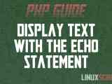 How To Use The Php Echo Statement With Examples