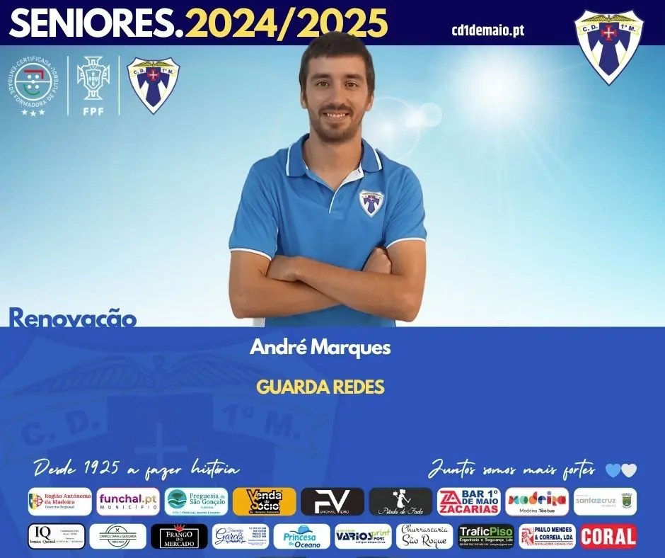Renovação com o Guarda redes André Marques para a época 2024/2025