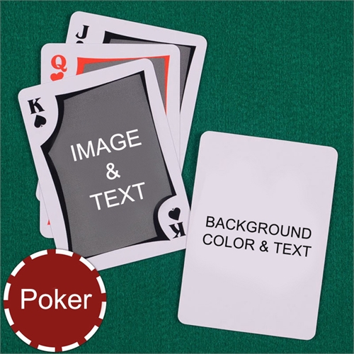 Card stock quality was so much better than . Modern Personalized Both Sides Playing Cards