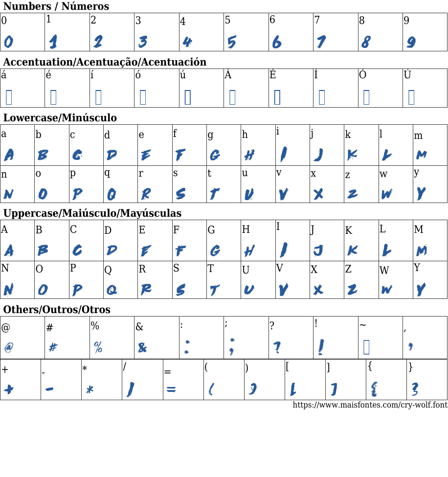 Cry Wolf Free Font Download Maisfontes