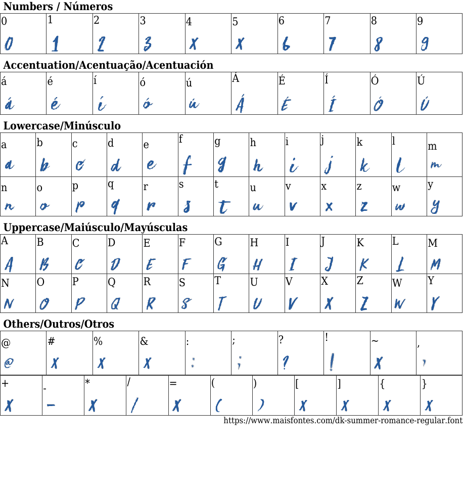 Dk Summer Romance Regular Free Font Download Maisfontes