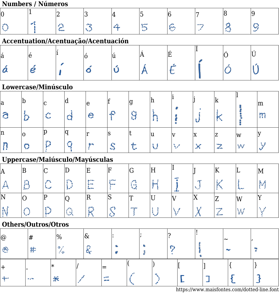 Dotted Line Font Free Download Maisfontes