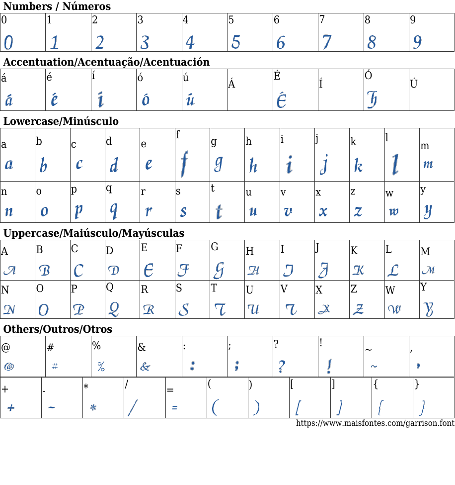 Garrison Font Free Download Maisfontes