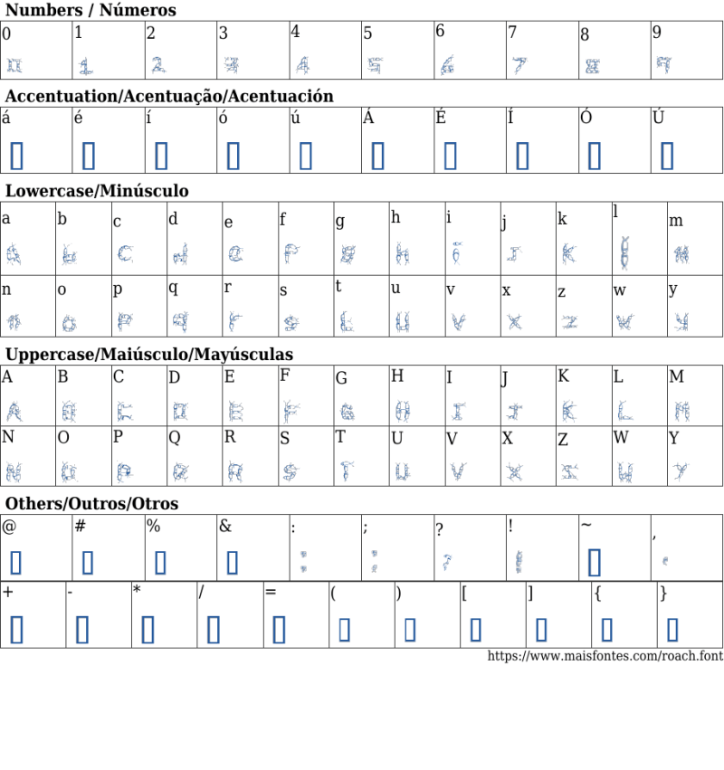 Roach Font - Retina Gradient Arts for Desktop