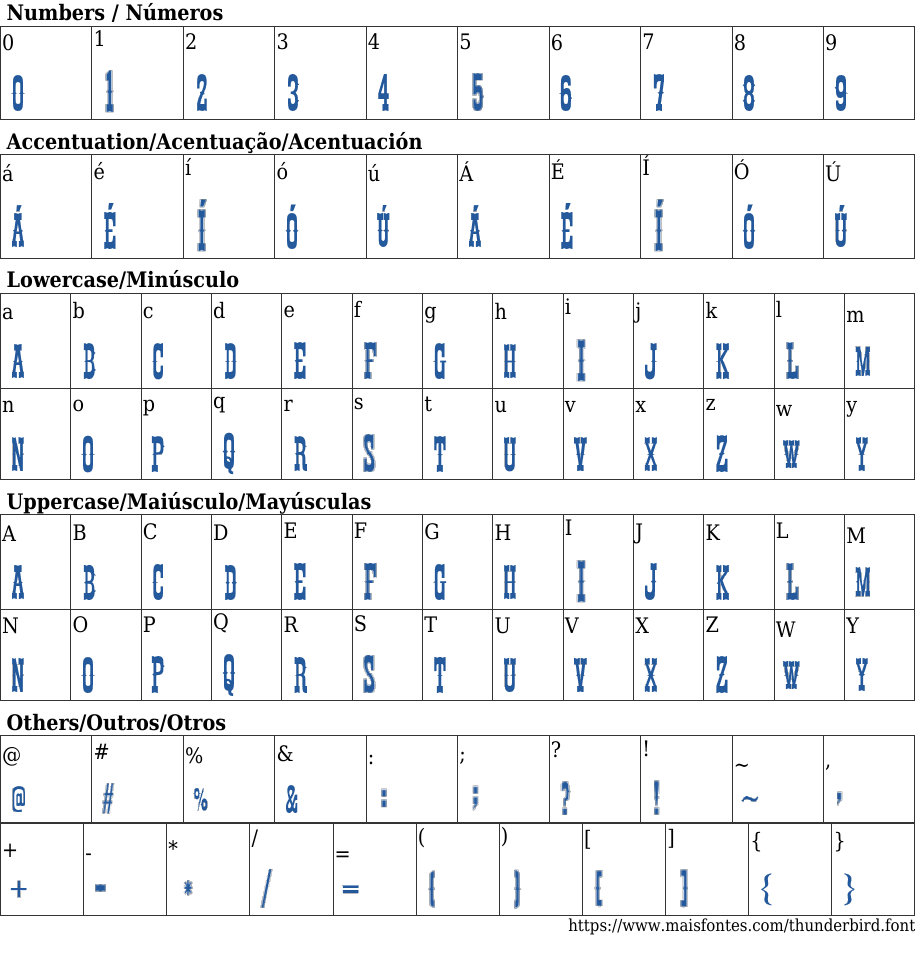 Thunderbird: Free Font Download | MaisFontes