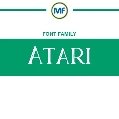 Atari Font And Atari Logo - Creative Desktop Light Textures | Free Download