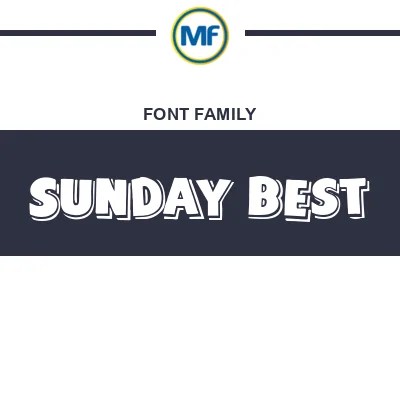 Sunday Best Font Family Free Download Maisfontes