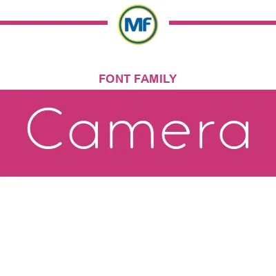 Camera Font Family Free Download Maisfontes