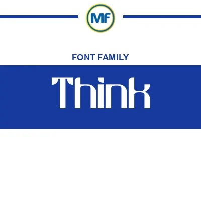 Think Font Family Free Download Maisfontes