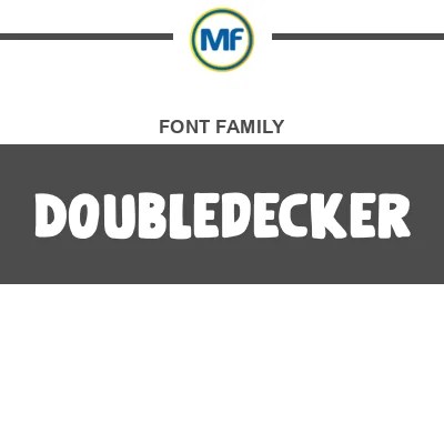 Doubledecker Font Family Free Download Maisfontes