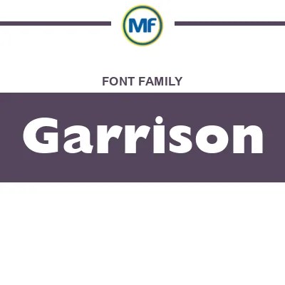 Garrison Font Family Free Download Maisfontes