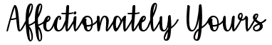 Affectionately Yours Free Font Download Maisfontes