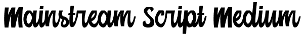 Mainstream Script Medium Font - Premium Vintage Photo Gallery - HD