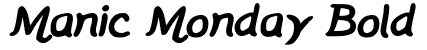 Manic Monday Bold Font Free Download Maisfontes