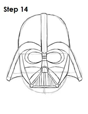 First we will draw vader from the side. How To Draw Darth Vader