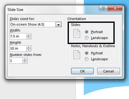 How To Change Page Orientation In Powerpoint 2013 Slidemodel 