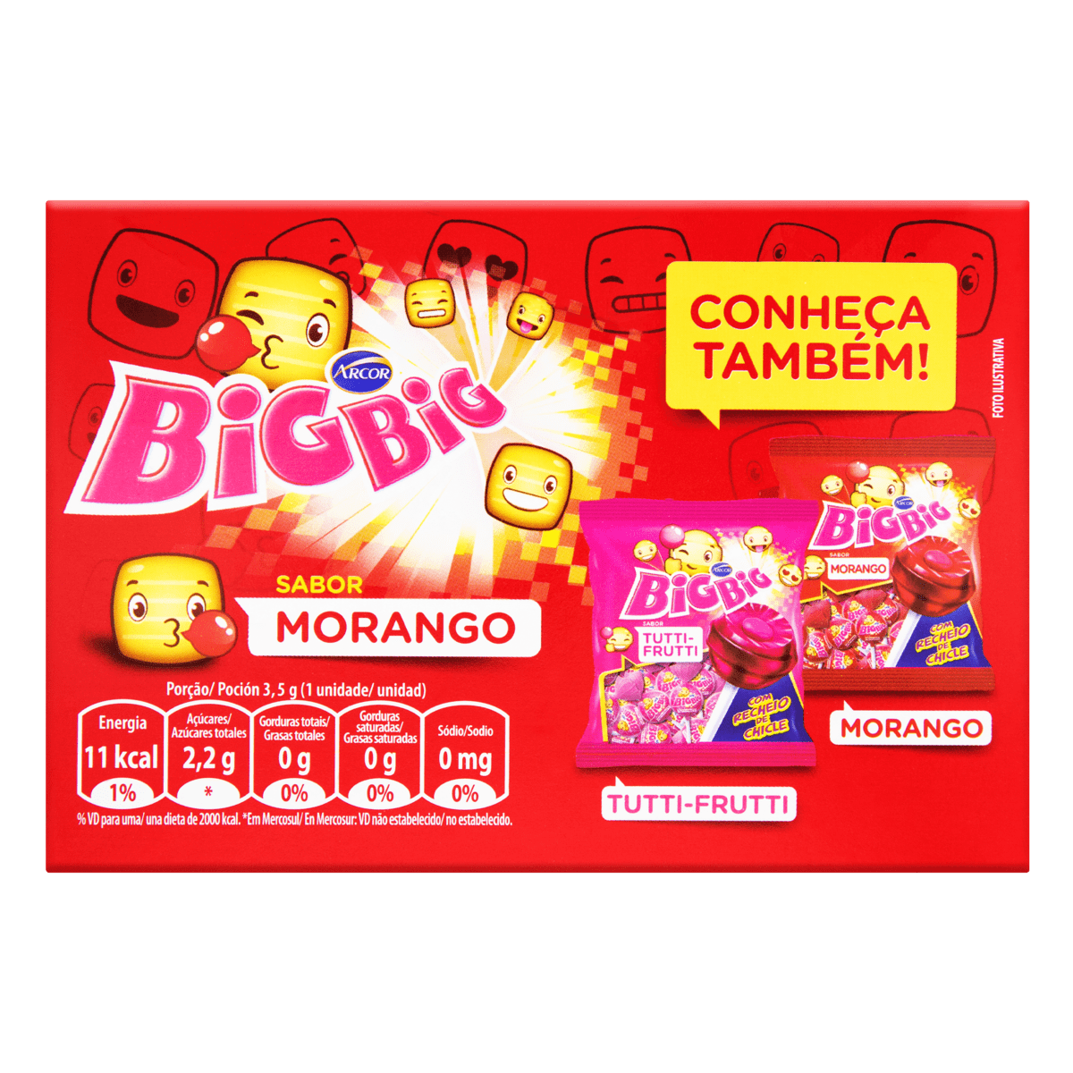 Cliclet com tatuagem bigbig Chiclete Big Big Tatuagem Iradas 315g Sf Distribuidora