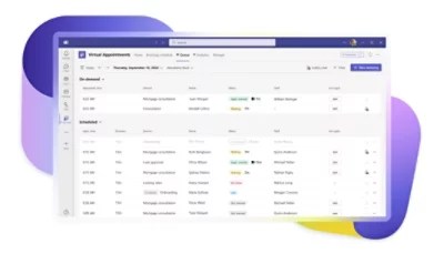 Virtual Appointments Microsoft Teams - Mobile Space Illustrations for Desktop