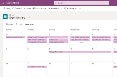 Lists Microsoft 365 - Premium Minimal Background Gallery - 4K