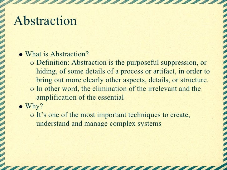 Abstraction