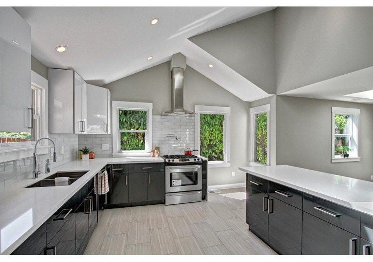 White Island Gray Countertop - Traditional - Kitchen - DC ...