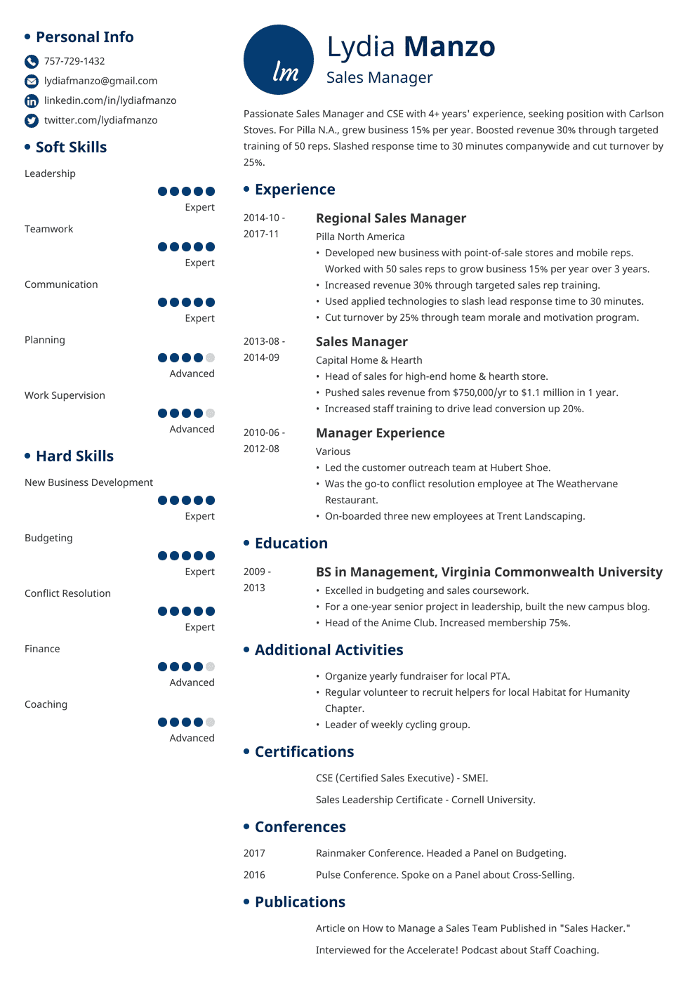 Sample Management Resume Resume Express