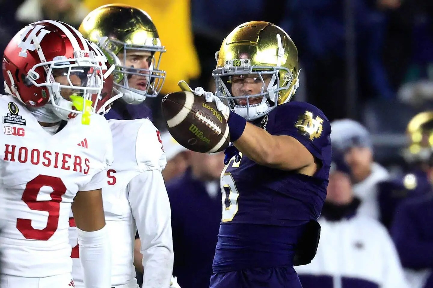 Notre Dame Dominates Indiana In College Football Playoff First Round 1440x960 