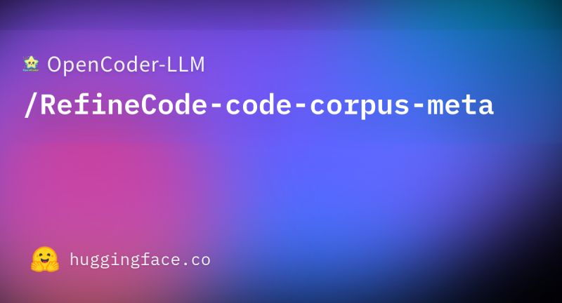 Opencoder Llm Refinecode Code Corpus Meta Datasets At Oxen Ai - Best Sunset Patterns in High Resolution