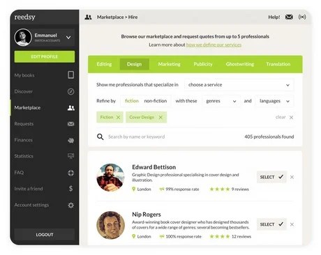 Télécharger reedsy book editor pour web