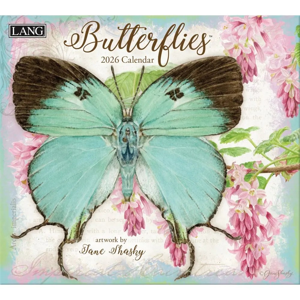 Butterflies 2026 Wall Calendar By Jane Shasky Calendars Com 600f9bbe 2614 4b2f Af3e