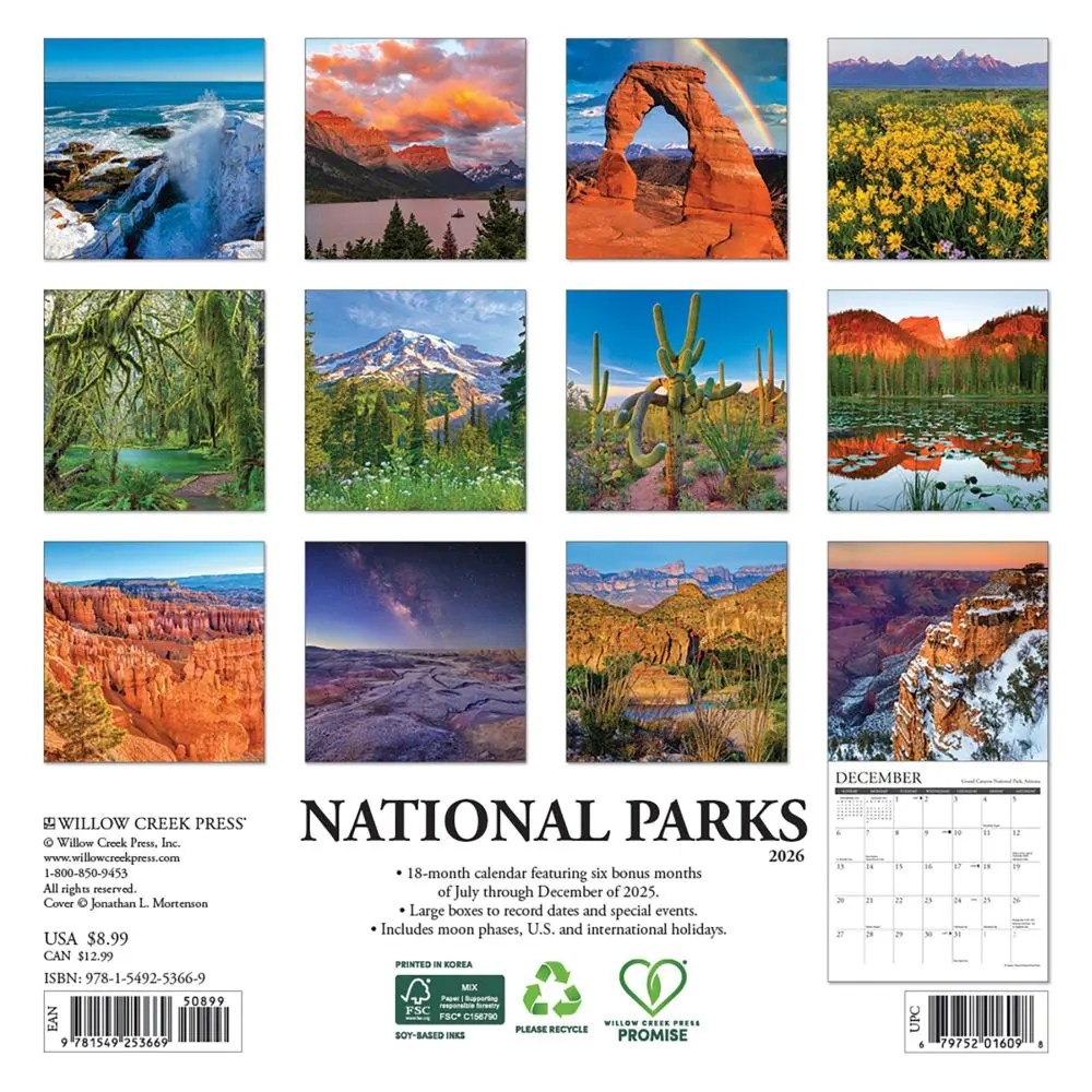 National Parks 2026 Mini Wall Calendar Calendars Com B1bba6e9 694d 4f77 8a5d