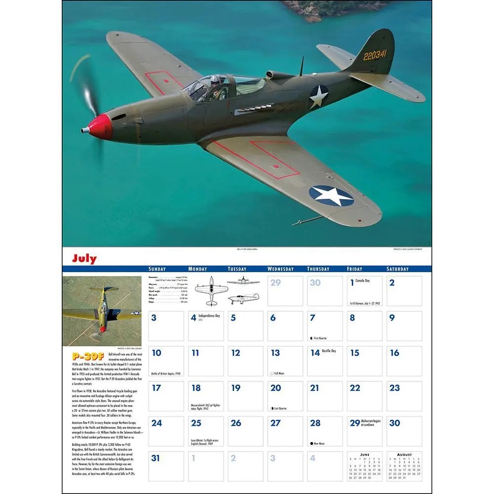 Flying Legends 2022 16 Month Calendar September 2021 Through December 2022 Editors Of Rock Point Dibbs John M 9781631067778 Books Air Force Aviation.