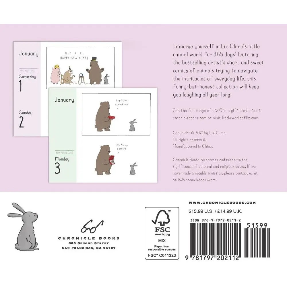 Liz Climo Engagement Calendars The Little World of Liz Climo 2020 Day-to-Day Calendar Calendar Import 4 June 2019 by Liz Climo Author Visit Amazons Liz Climo Page.