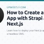 How To Create A To-do App With Strapi And Next.js - Upmostly