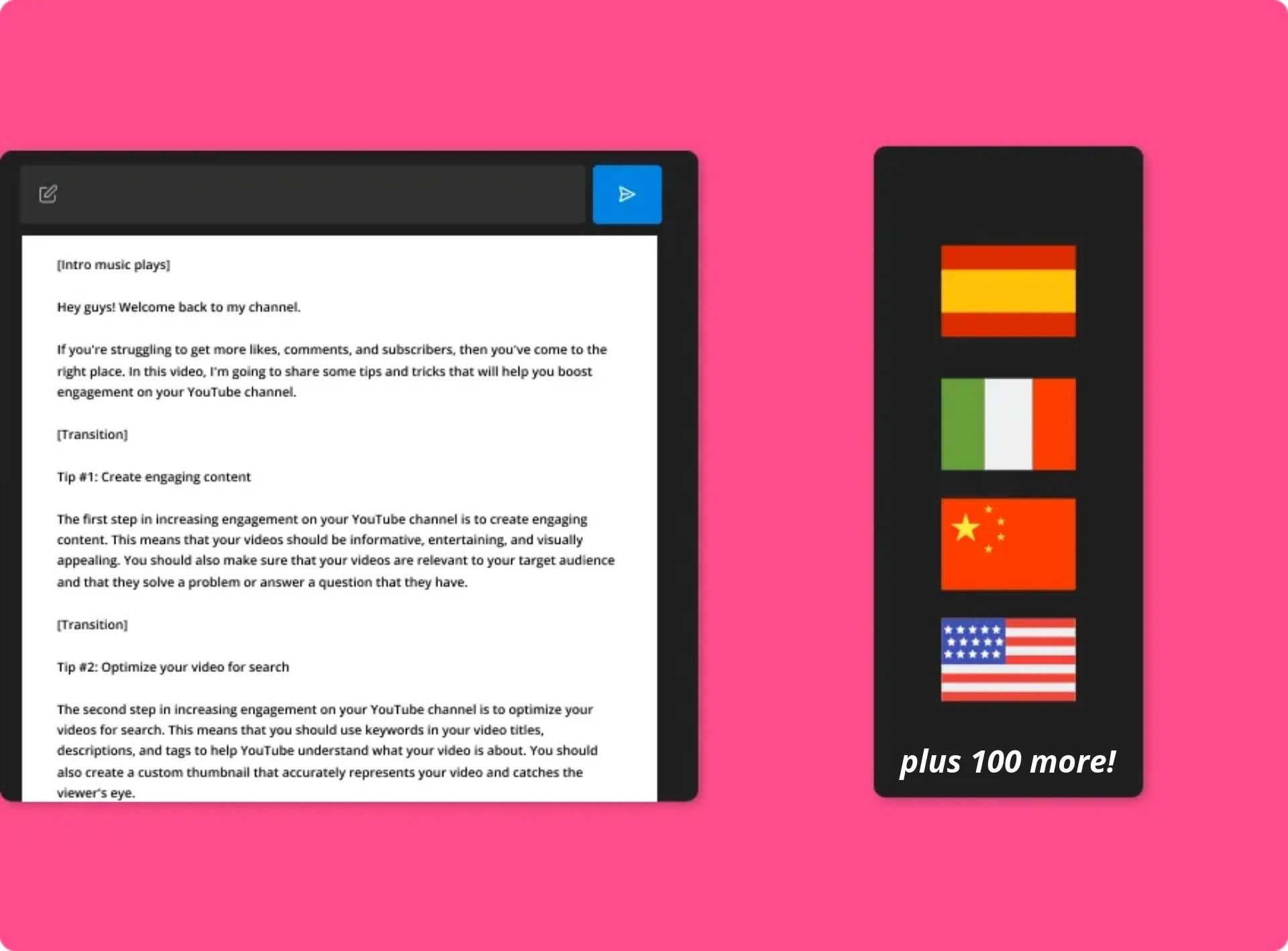Traductor de Video — Traduce Rápidamente con IA