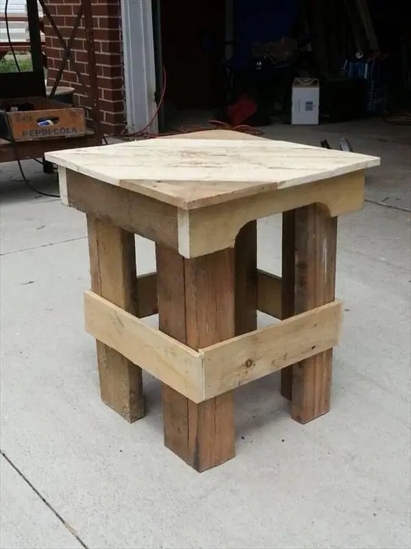 Appreciating Ideas For A Perfect Pallet End Table 101 Pallets