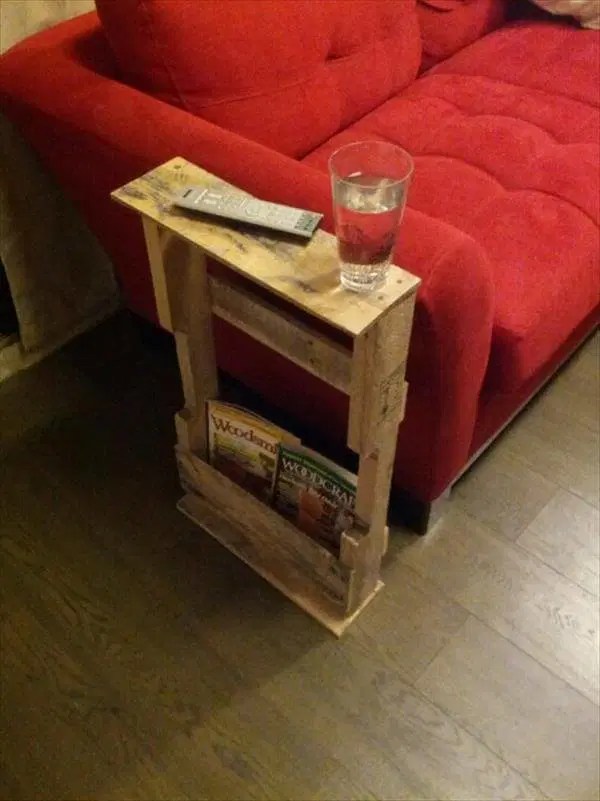 12 Diy Pallet Side Tables End Tables 101 Pallets