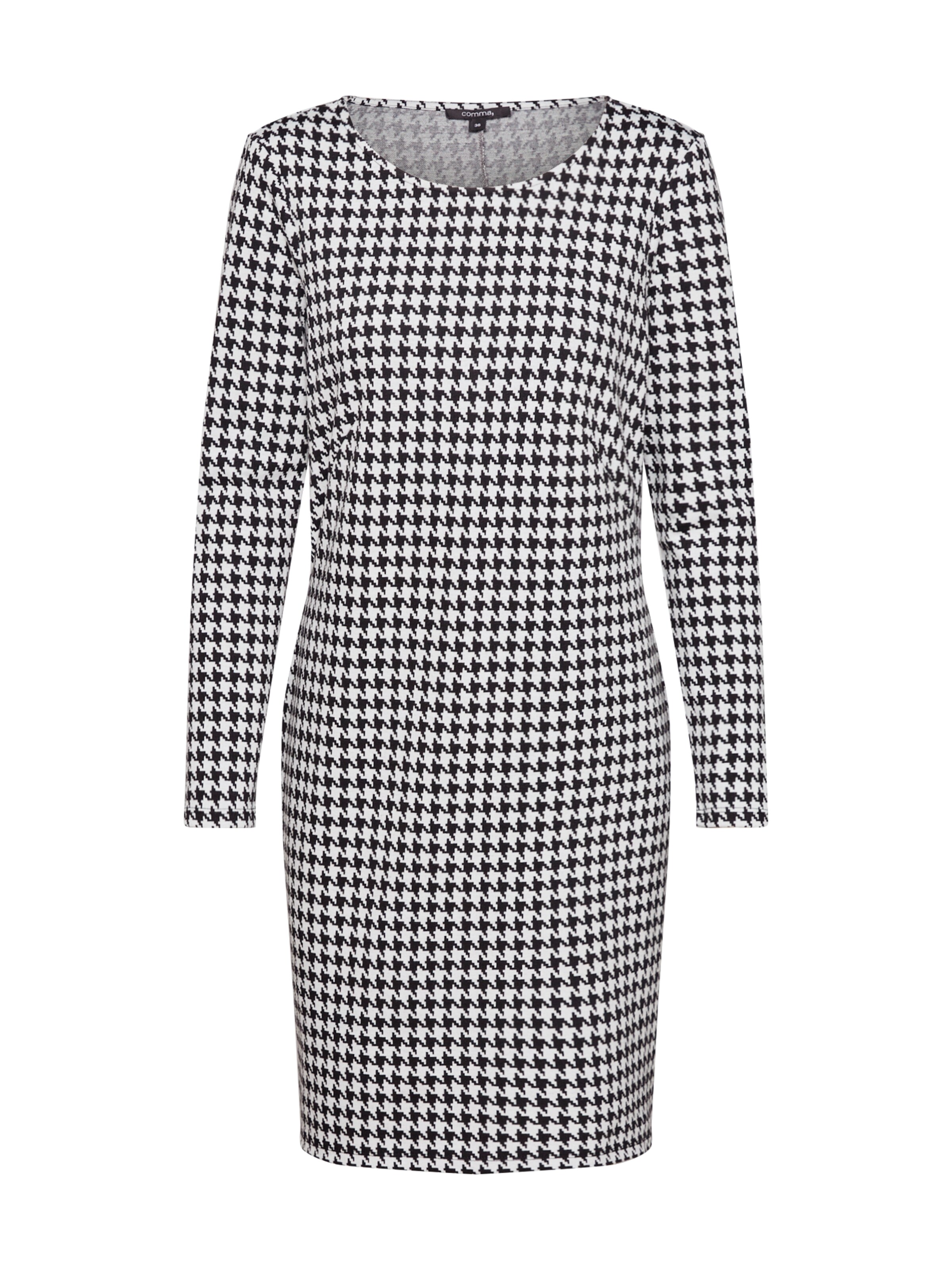 Comma Kleid In Schwarz Weiss About You