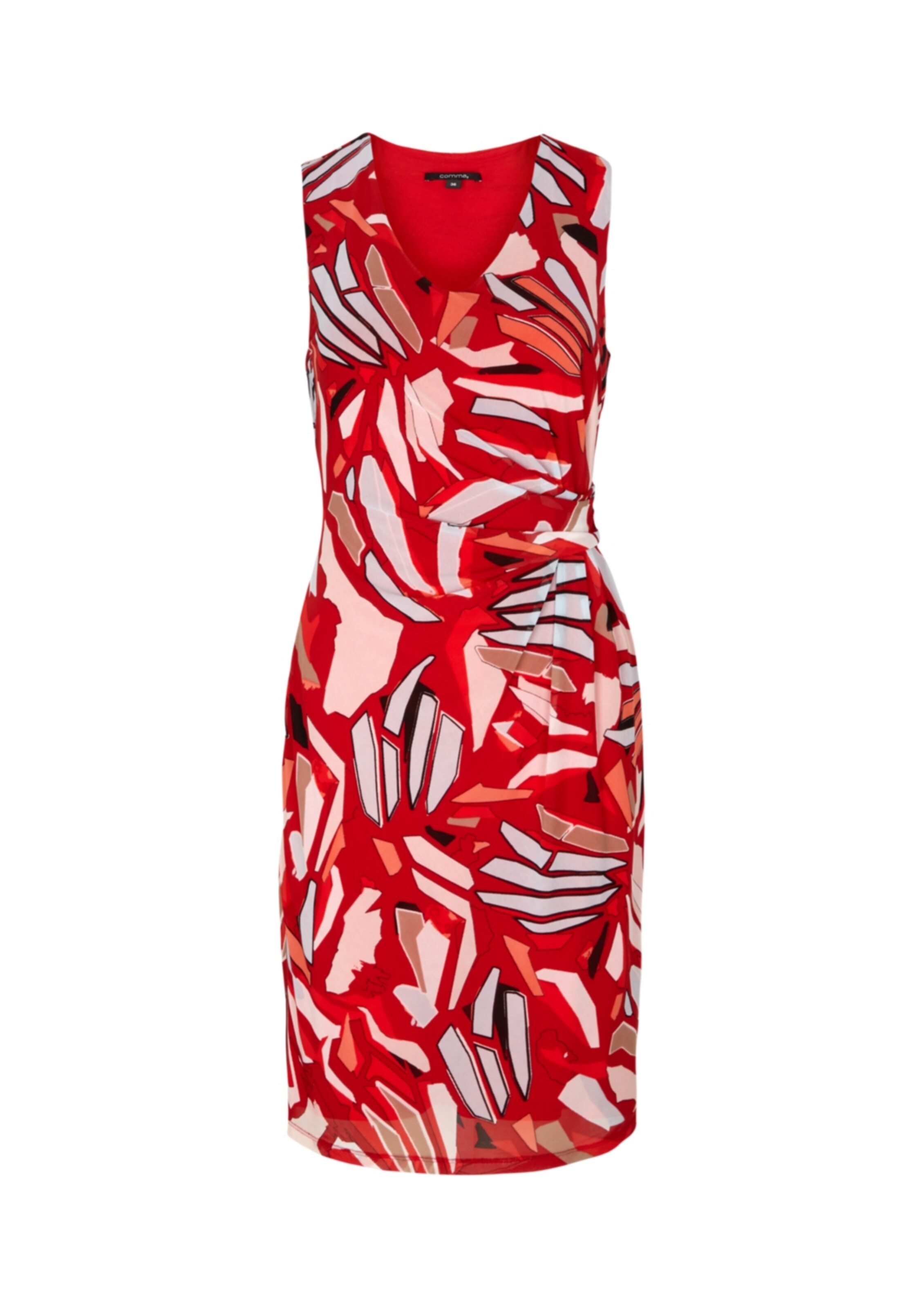 Comma Kleid In Pfirsich Orange About You