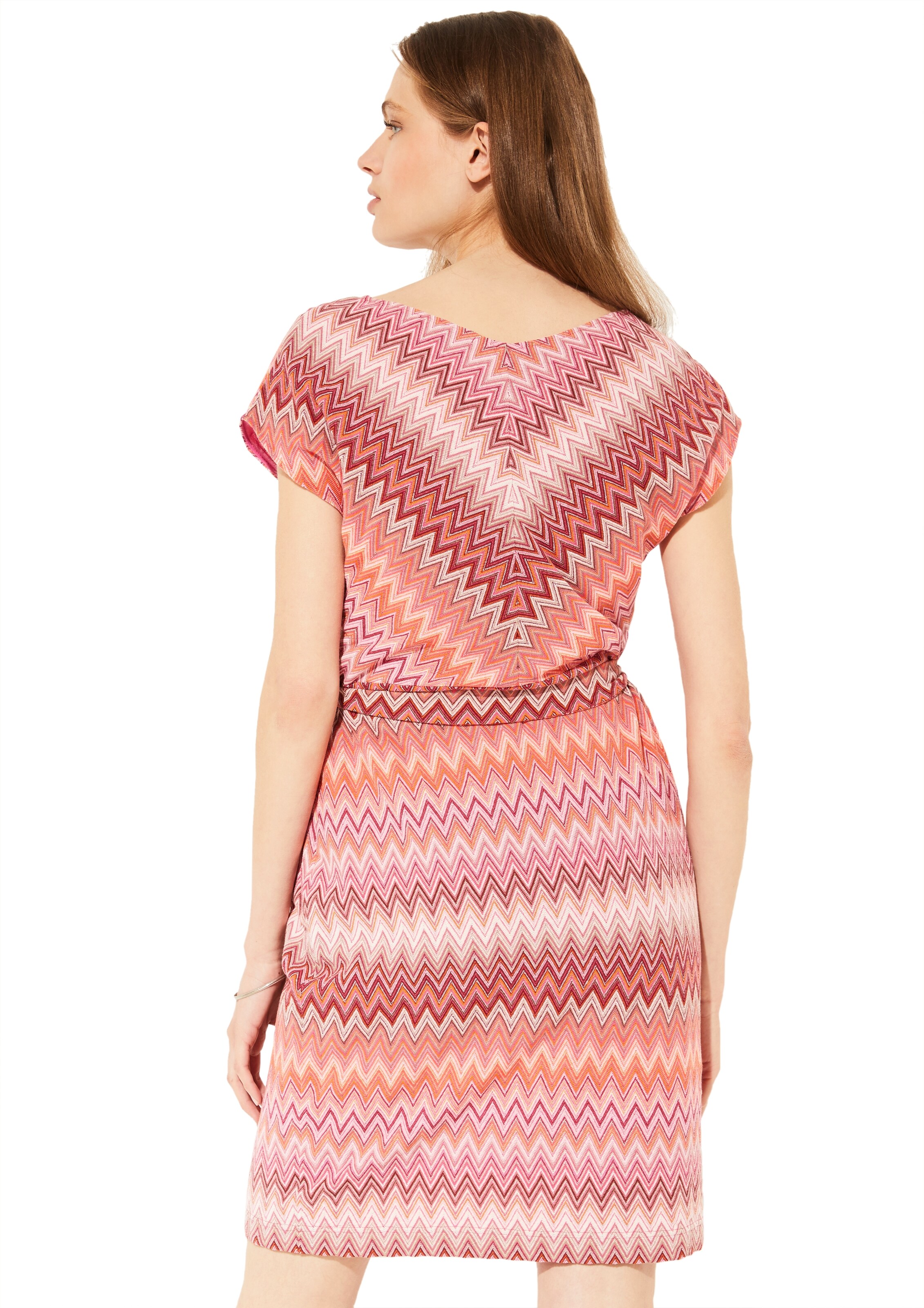 Comma Kleid In Mischfarben Pink Rf3gxofj