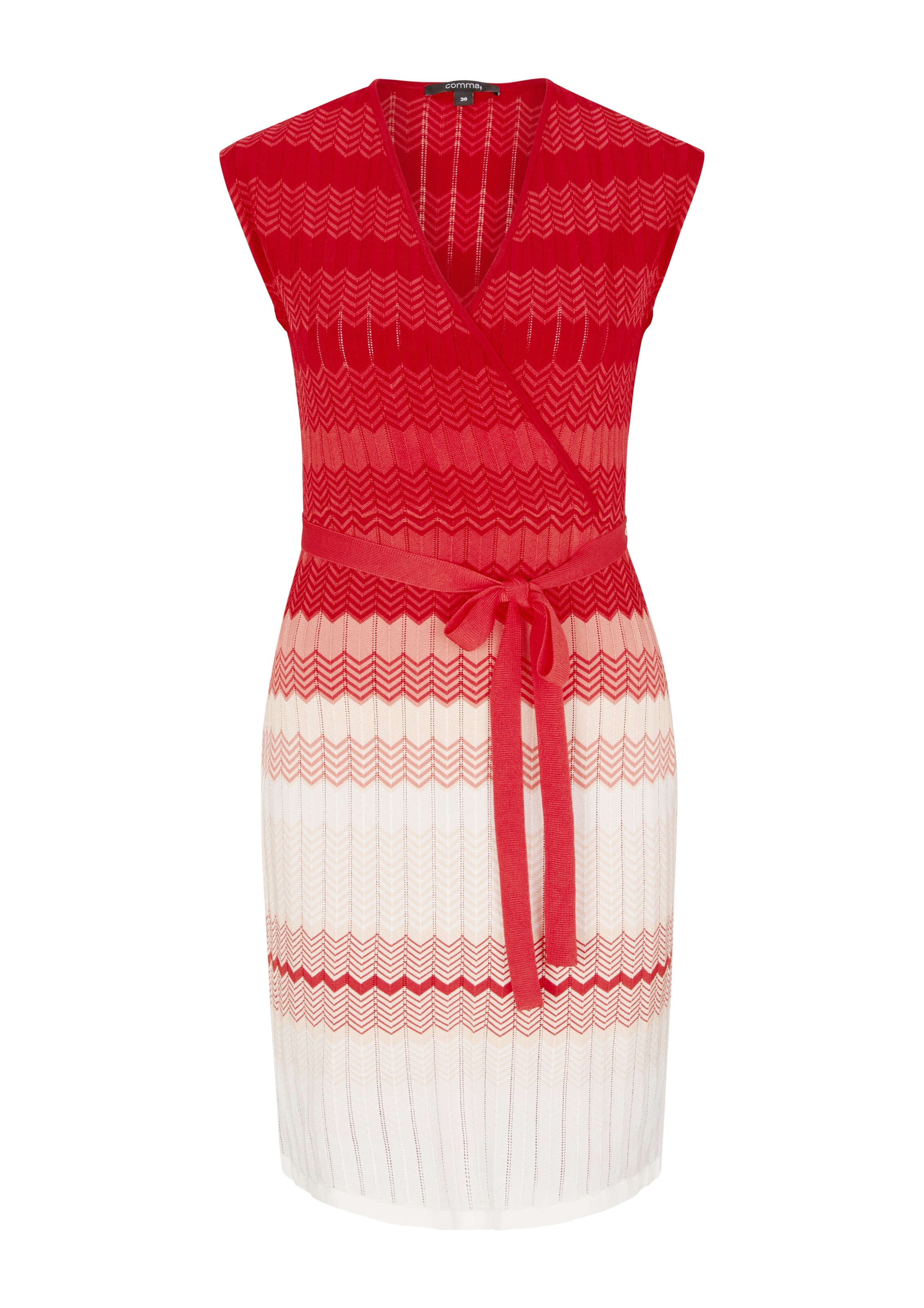 Comma Kleid In Weiss Hellrot About You