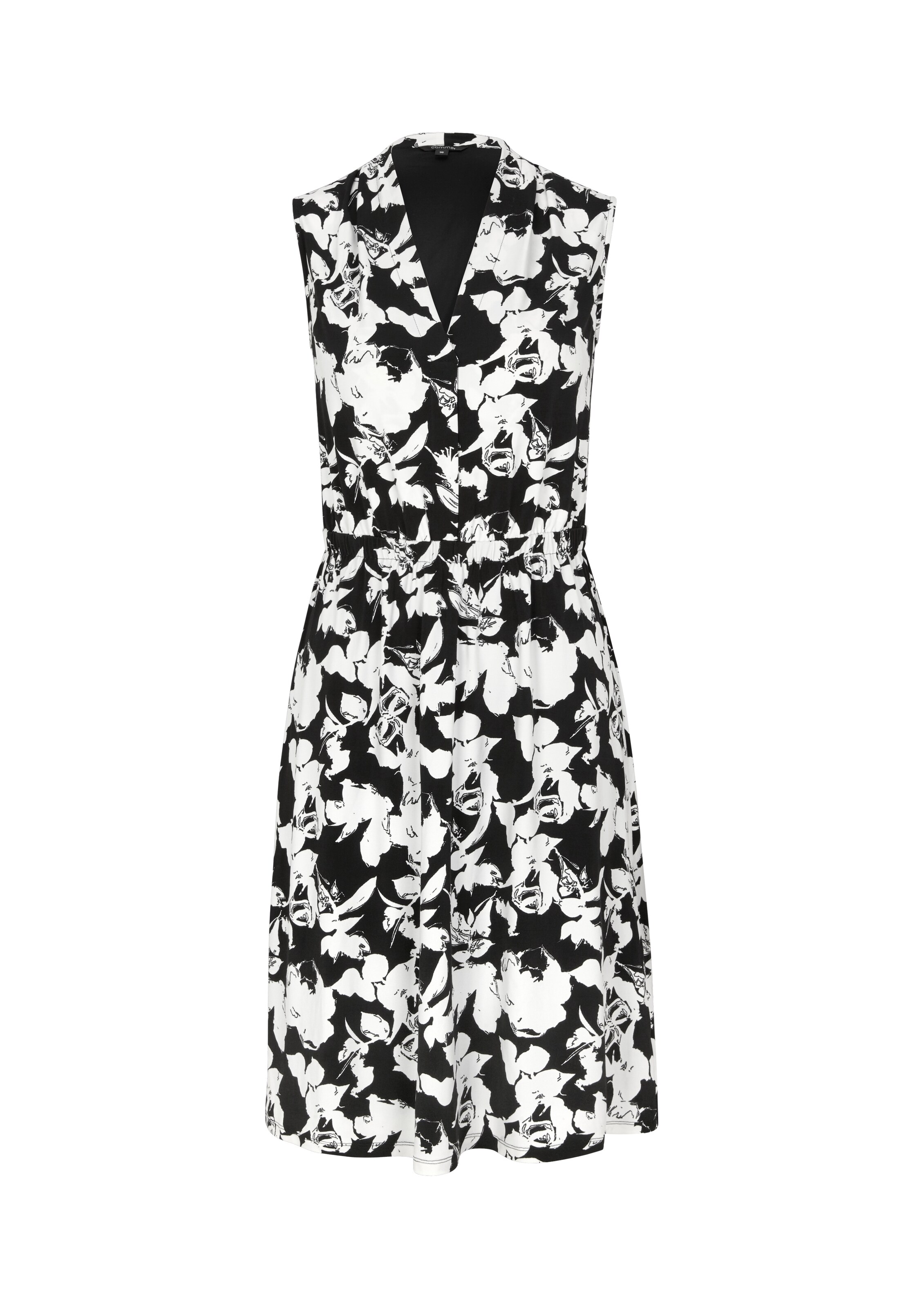 Comma Kleid In Schwarz Weiss About You